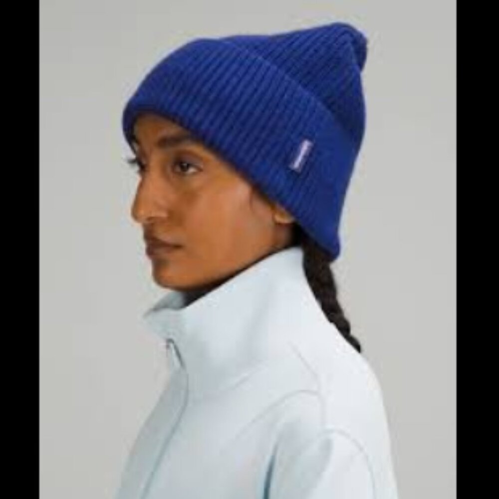 Brand New Lululemon 2-PC Lululemon Merino Wool-Blend Ribbed Beanie AND Mittens